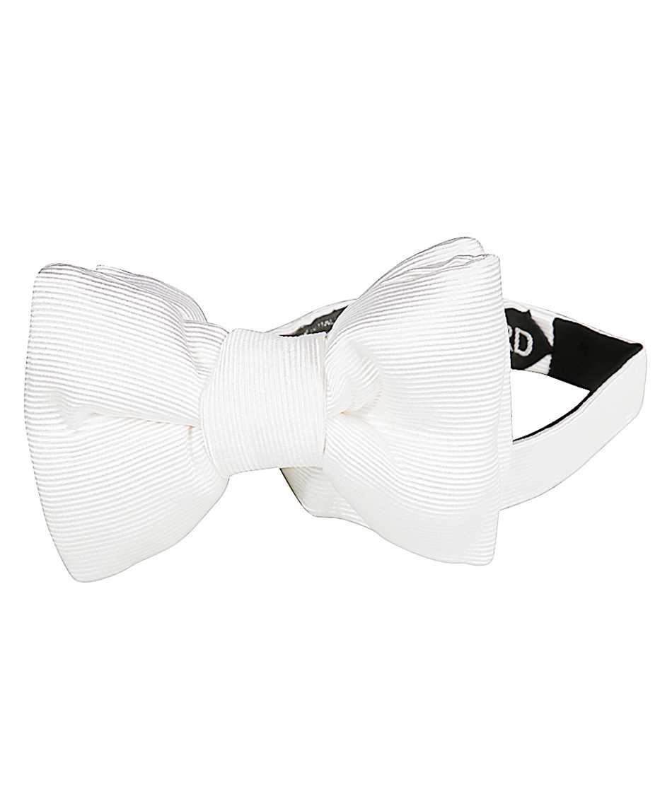 Tom Ford TFG80 4CH GROSGRAIN Bow tie White