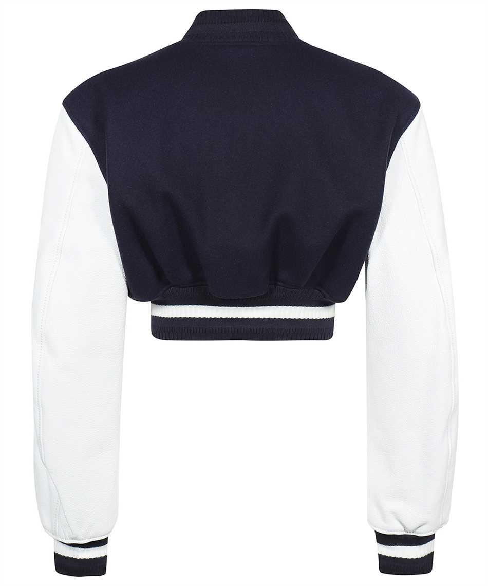 Givenchy BW00CQ611N CROPPED VARSITY IN WOOL AND LEATHER Jacket 2