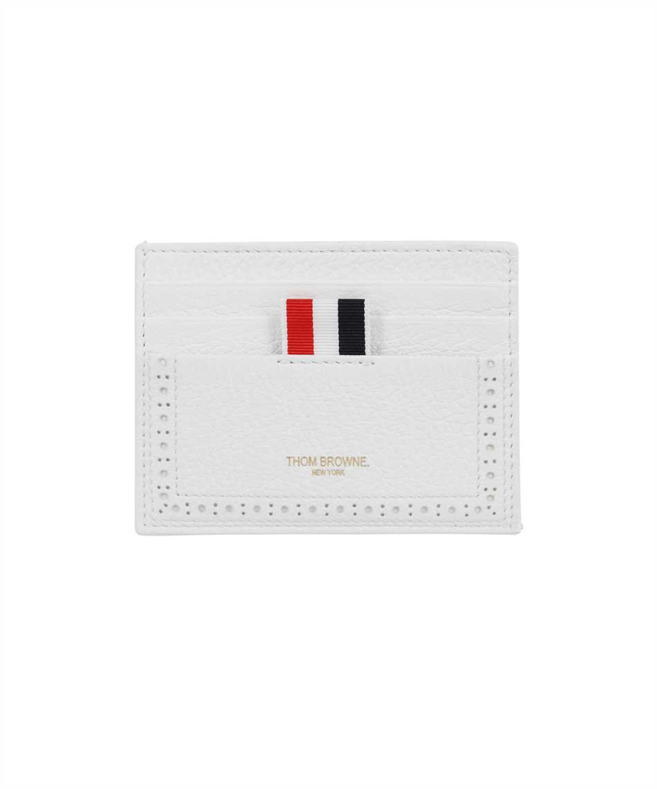 Thom Browne Faw083a 00713 Single Card Holder White