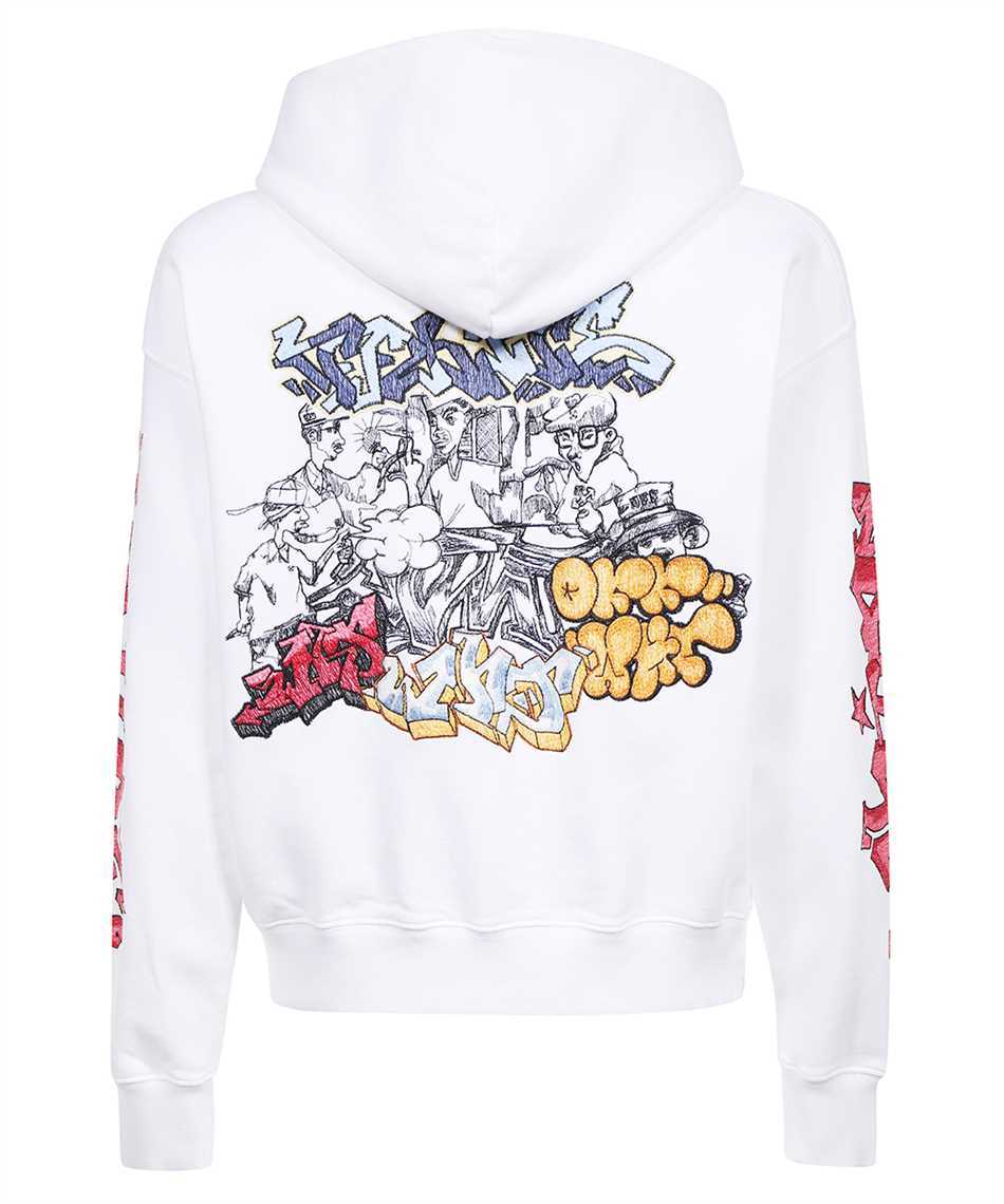 Off-White OMBB085F22FLE015 GRAFFITI SKATE Kapuzen-Sweatshirt 2