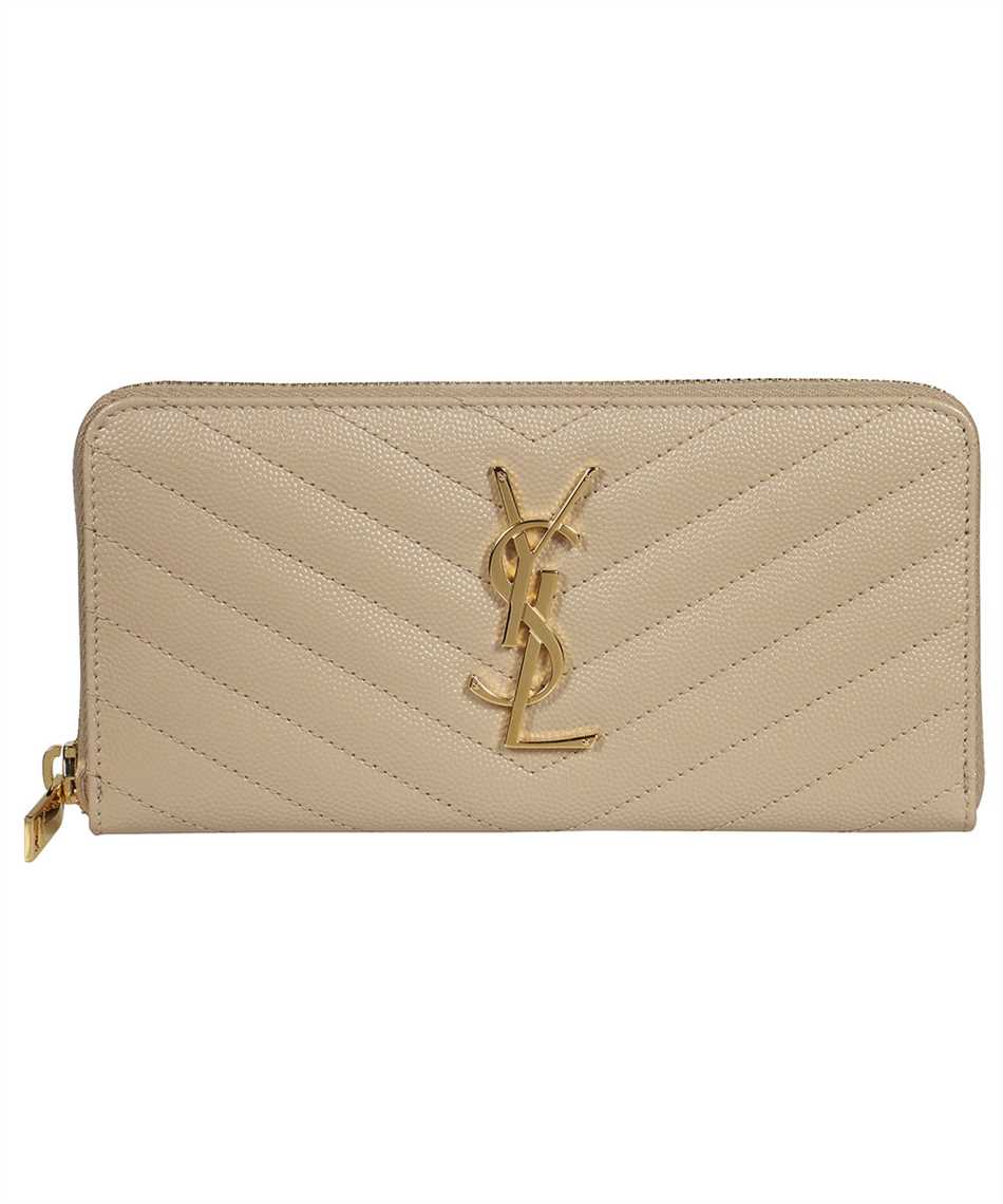 saint laurent monogram zip around wallet