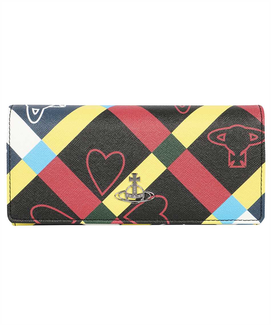 Vivienne Westwood 51040027 S000C PF ORB AND HEART CHECK CLASSIC Wallet  Multicolor
