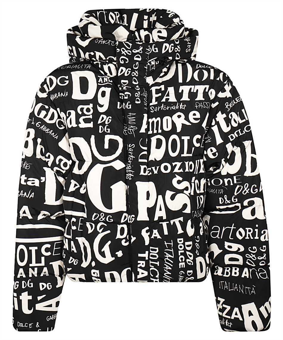 Wizard impression The above Dolce & Gabbana G9QX5T HSMMF ALL OVER LOGO DOWN Jacket Black