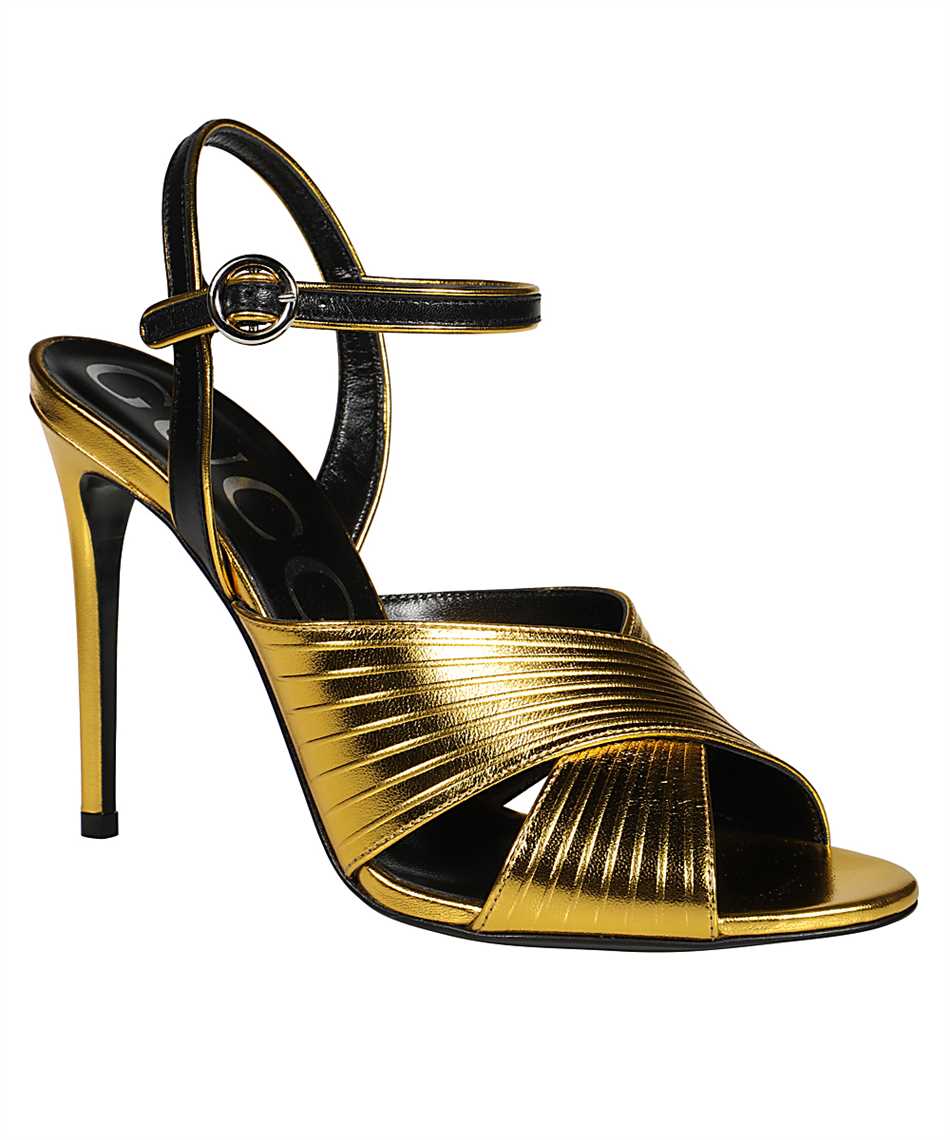 Gucci 626718 BJ8S0 150MM HEELED Sandali Oro