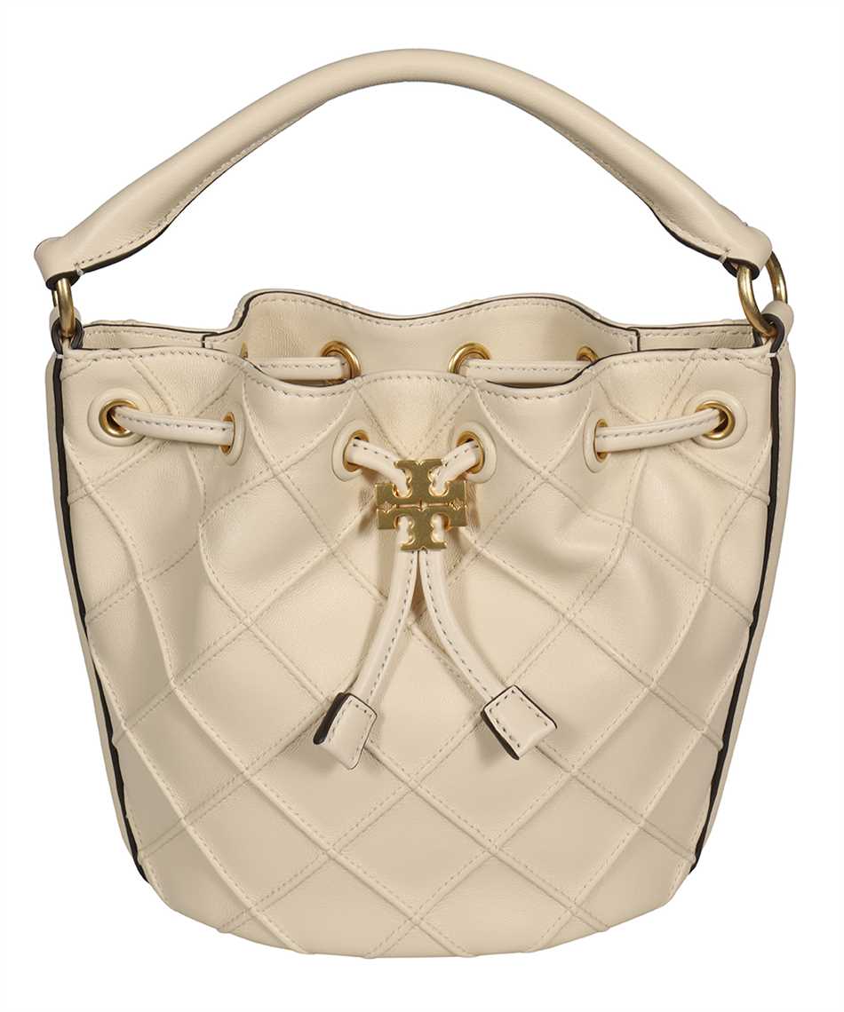 Tory Burch Small Fleming Soft Bucket Bag New Cream