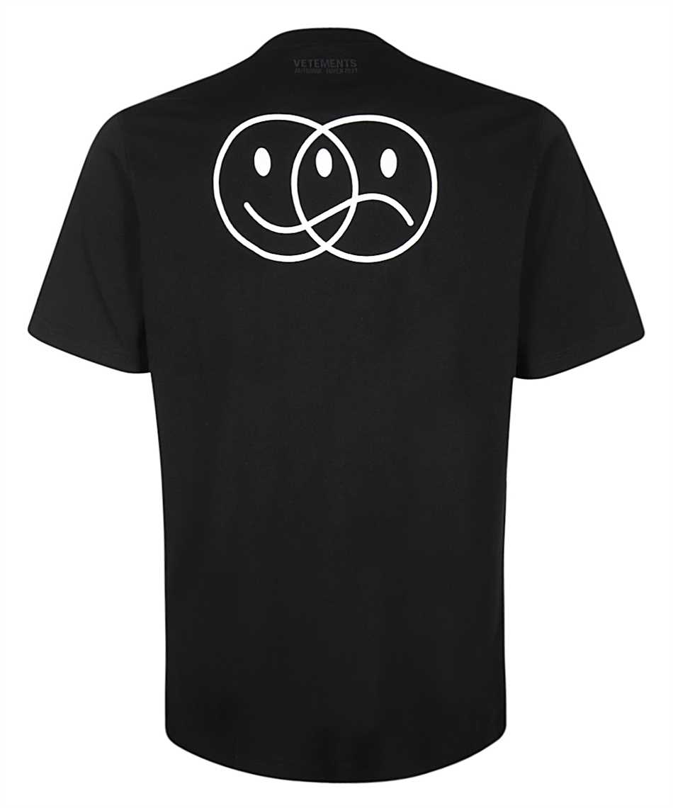Vetements UAH21TR570 NOT HAPPY NOT SAD T-shirt 2