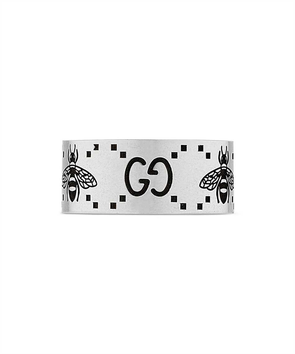 Gucci Jewelry Silver JWL YBC728304001 GG AND BEE ENGRAVED WIDE Ring 3