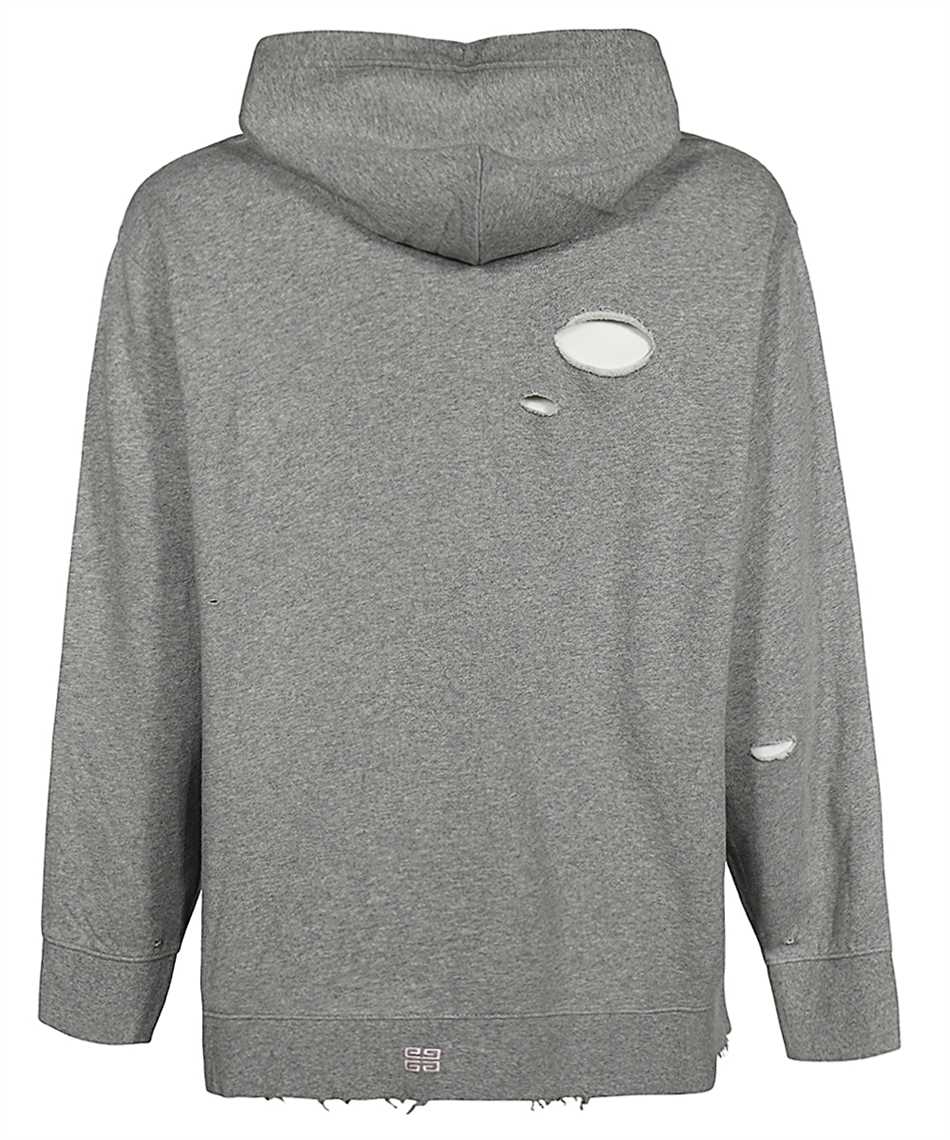 Givenchy BMJ0L03YF4 STUDIO DESTROYED Hoodie Grey