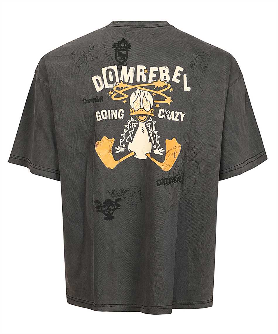 Domrebel CRAY  T SHIRT COTTON FADED BLACK T-shirt 2
