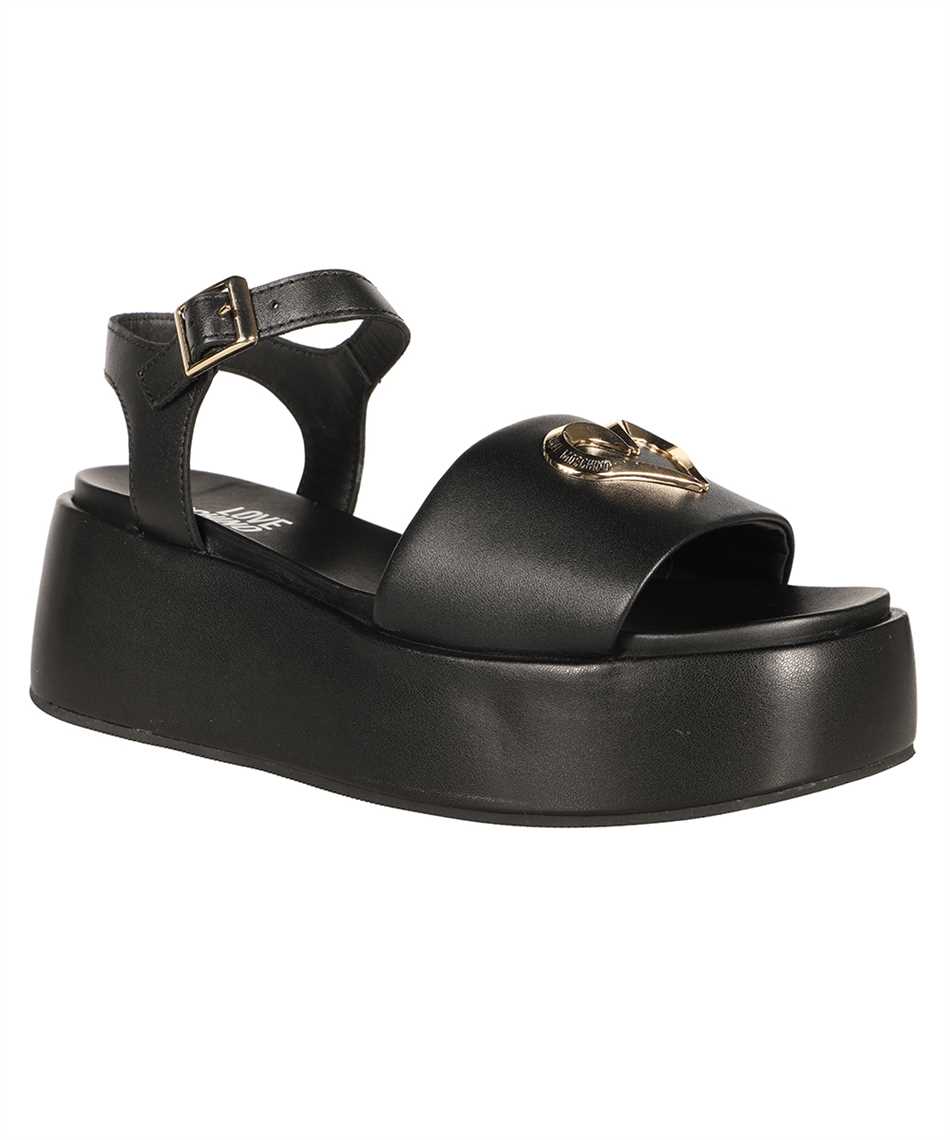 LOVE MOSCHINO JA16127I0O 261JMIA0 Heart Buckle Sandali 2