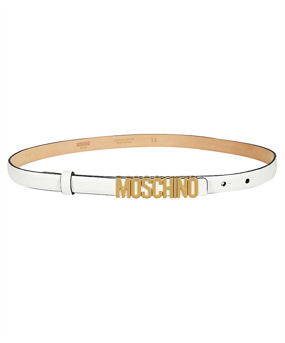 Moschino 8011 8003 LETTERING Belt White