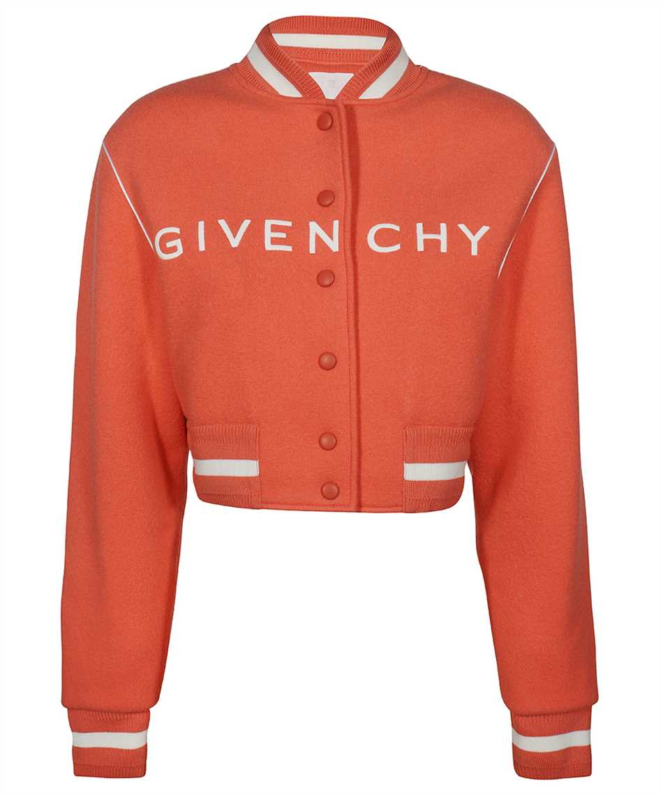 Givenchy Red & White Varsity Bomber Jacket