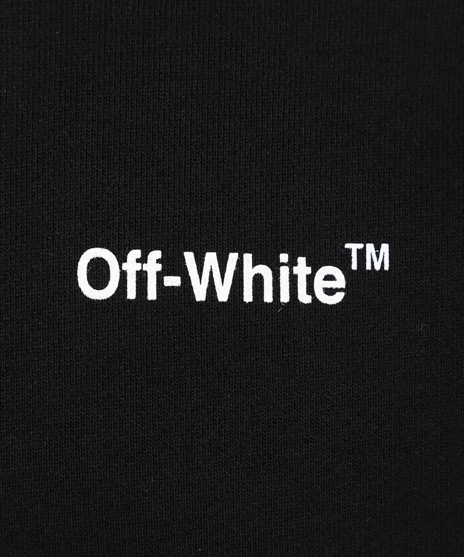 Off-White OMBB097S22FLE009 WAVE DIAG SLIM Hoodie Black