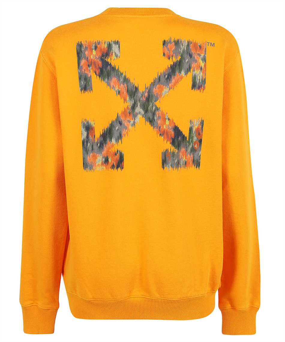 Off white sweatshirt orange top