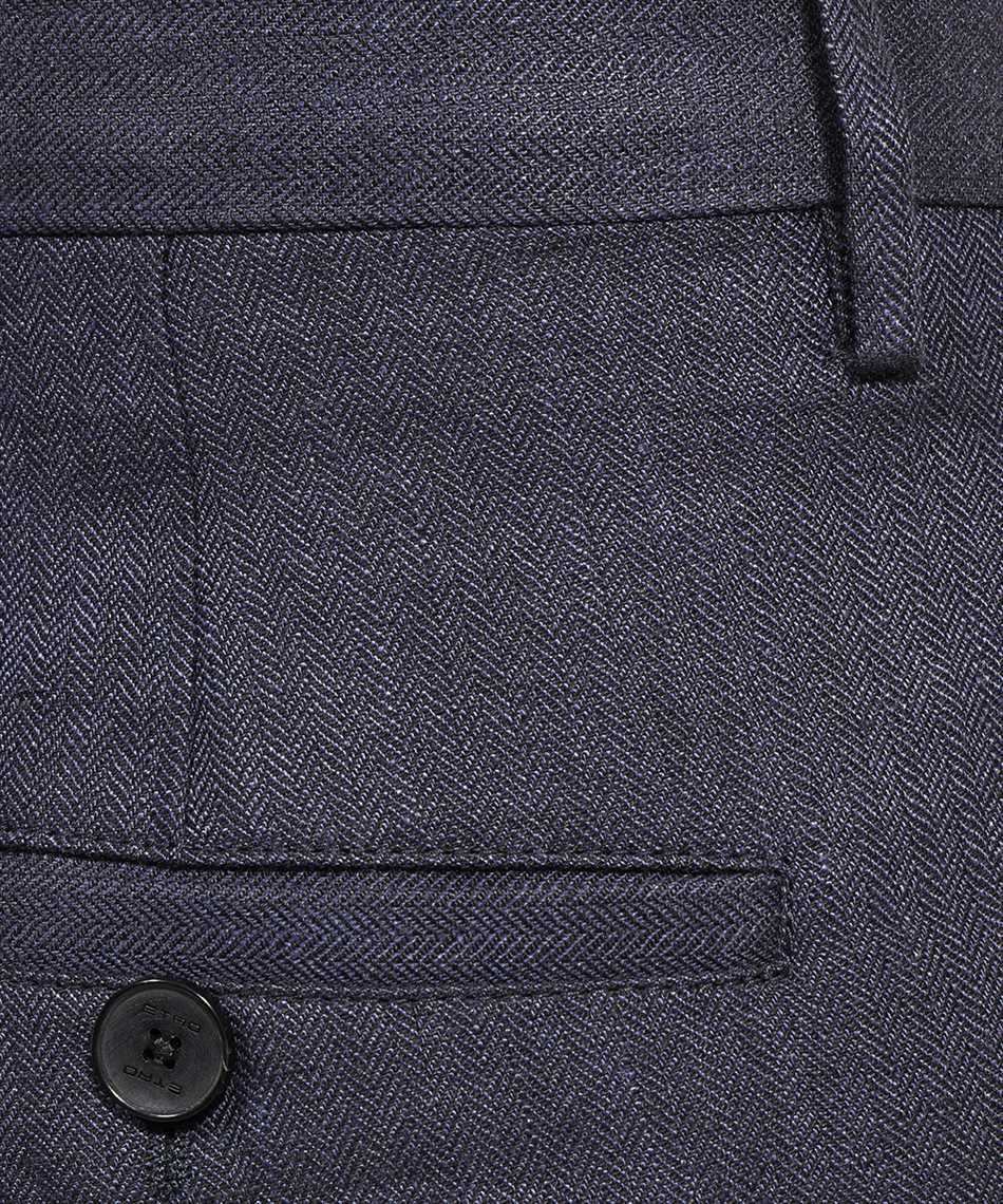 Etro MREB000499TU3C9B0665 PRESSED-CREASE LINEN Shorts 3