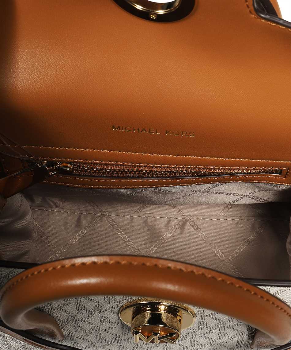 Carmen Extra-Small Logo and Leather Belted Satchel