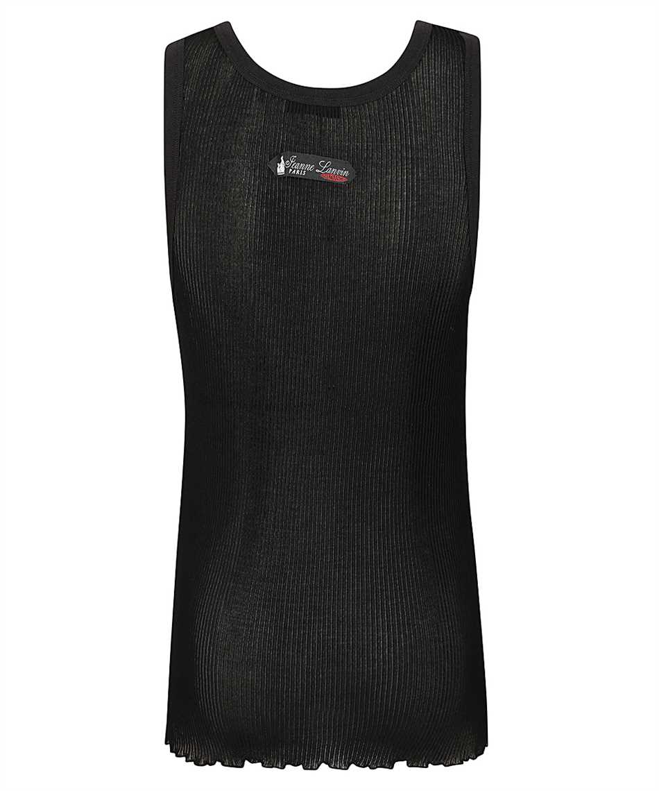 Lanvin RM TS0132 J049 P26 PLEATED JERSEY TANK Top 2