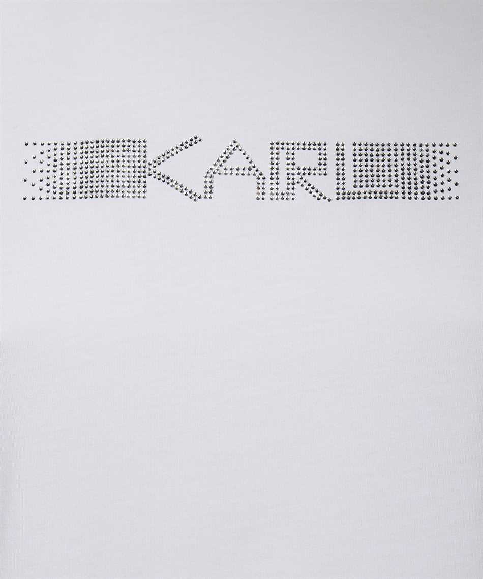 Karl Lagerfeld 211W1706 RHINESTONE KARL LOGO T-shirt White