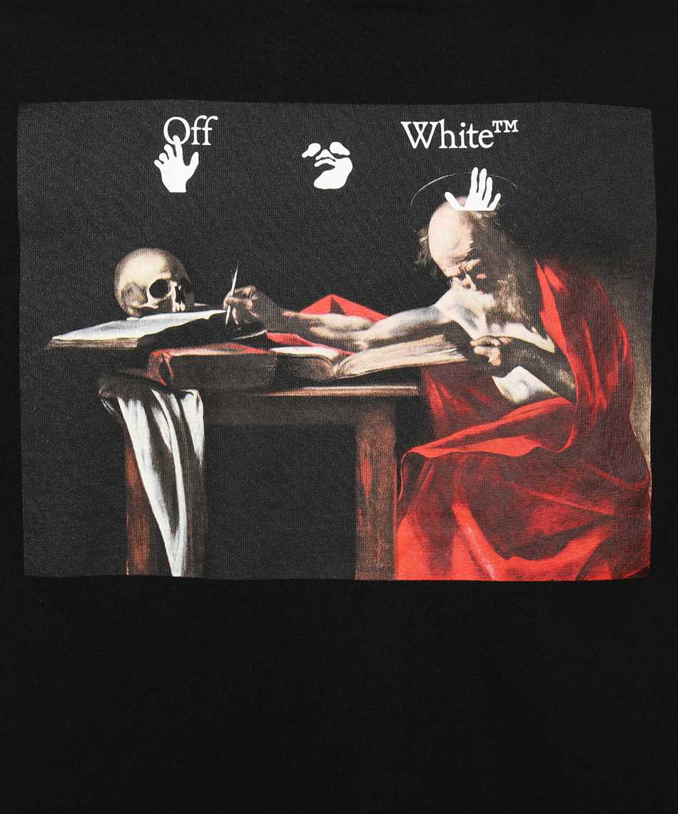 Off-White OMAA027C99JER005 CARAVAG PAINT SLIM T-Shirt 3