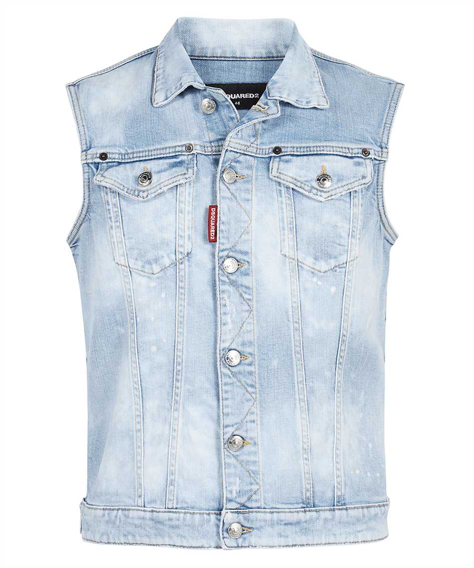 Dsquared2 S74FB0285 S30663 OVER JEAN Gilet Blu
