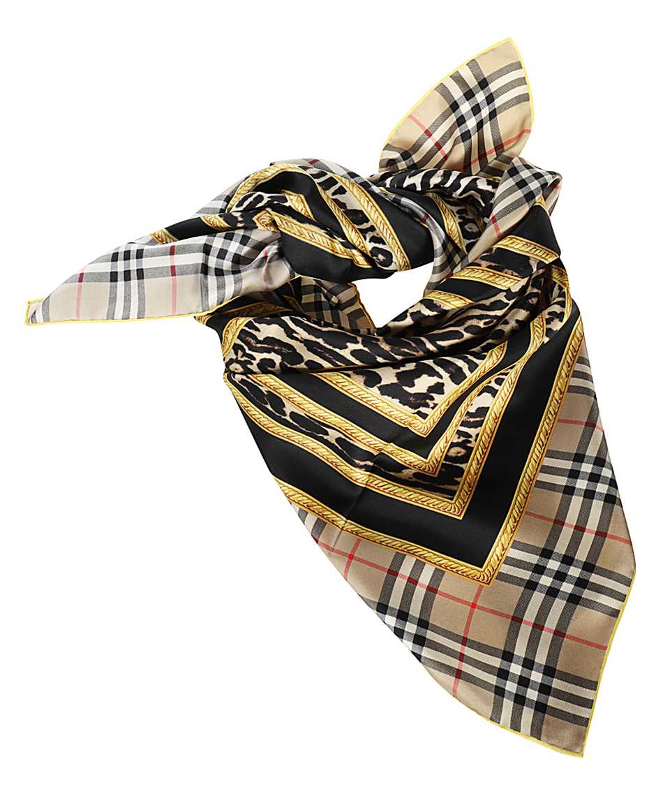 burberry leopard scarf