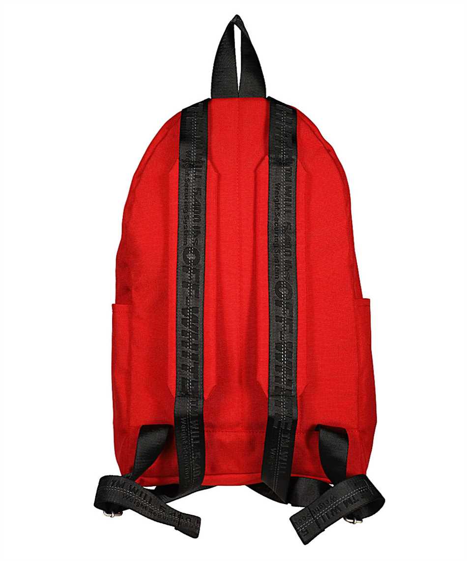 off white red quote backpack