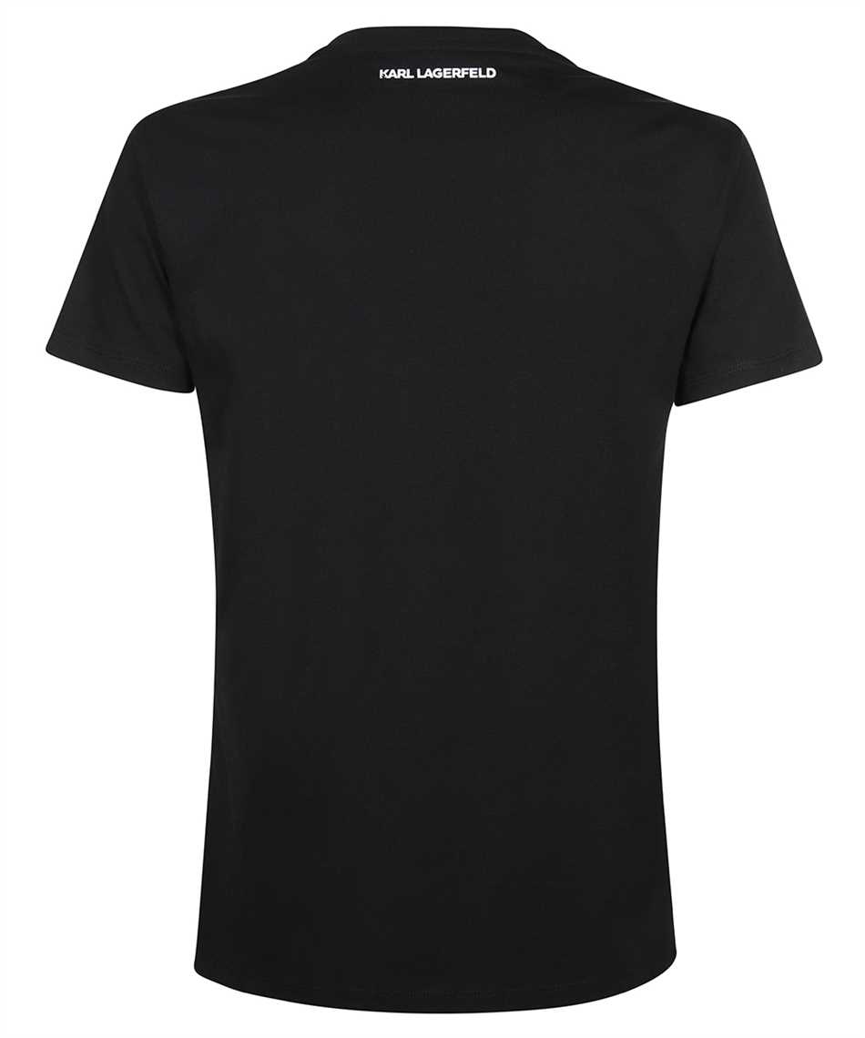 Karl Lagerfeld 230W1772 IKONIK RHINESTONE KARL & CHOUPETTE T-shirt 2