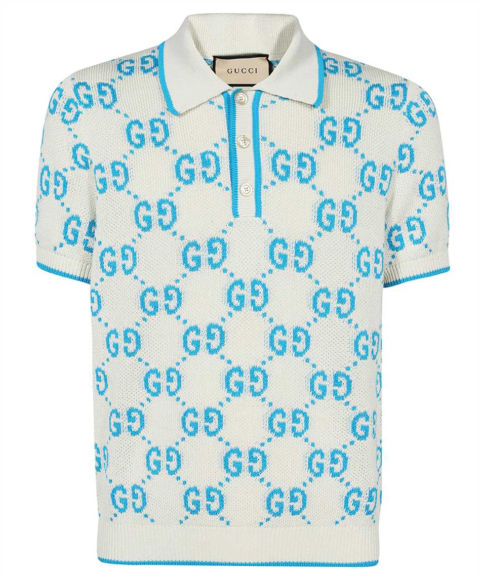 Gucci GG Polo Shirt - Blue - XXL