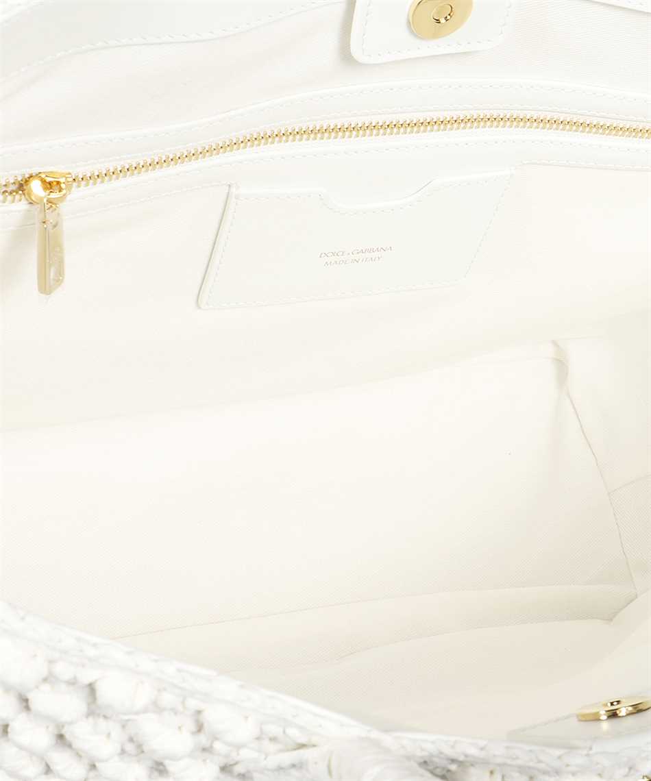 Dolce & Gabbana BB7143 AY214 RAFFIA CROCHET SHOPPER Tasche 3