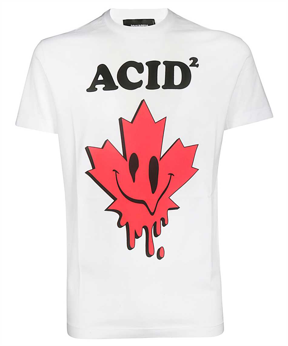 dsquared t shirt maple leaf