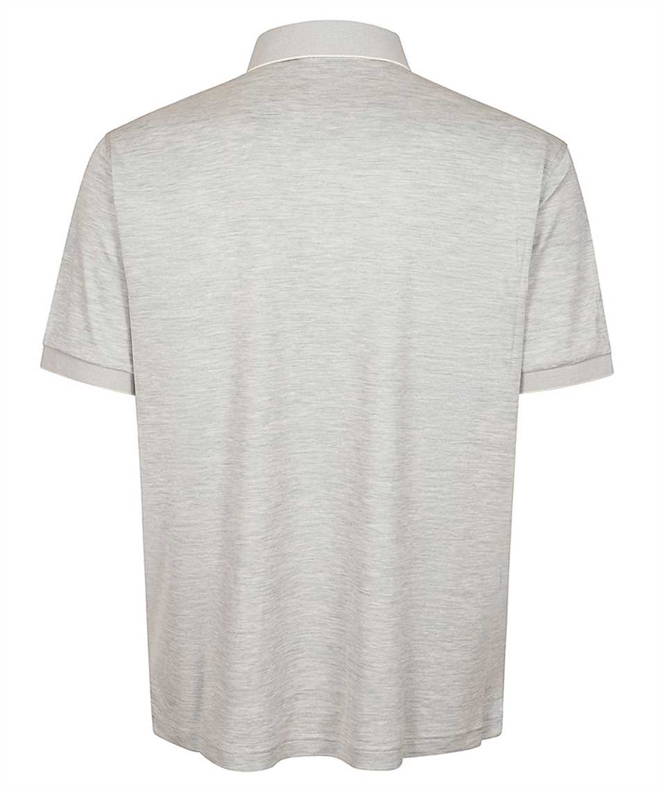 Brett Johnson SS26J9JM102LGR COTTON AND SILK SHORT SLEEVES Polo 2