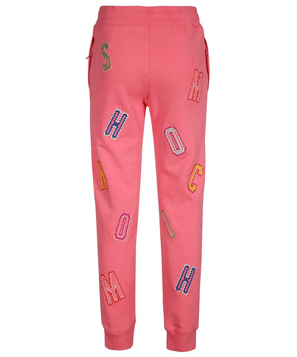Moschino A0316 528 CROCHET LETTERING ORGANIC FLEECE Pantalone 2