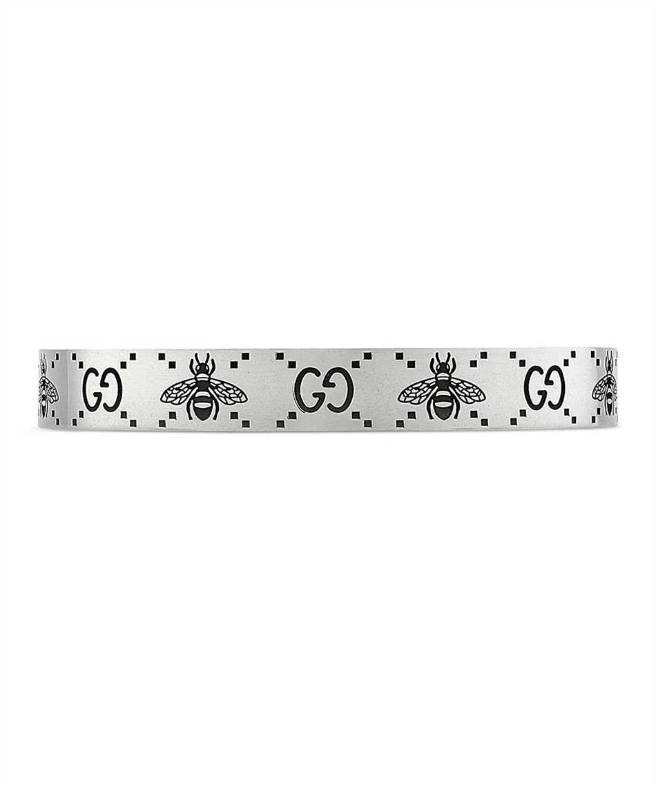Gucci Jewelry Silver JWL YBA728296001 GG AND BEE ENGRAVED CUFF Bracelet 3
