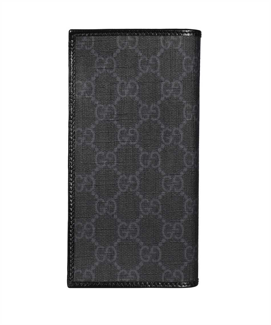 Wallet with Interlocking G in black GG Supreme