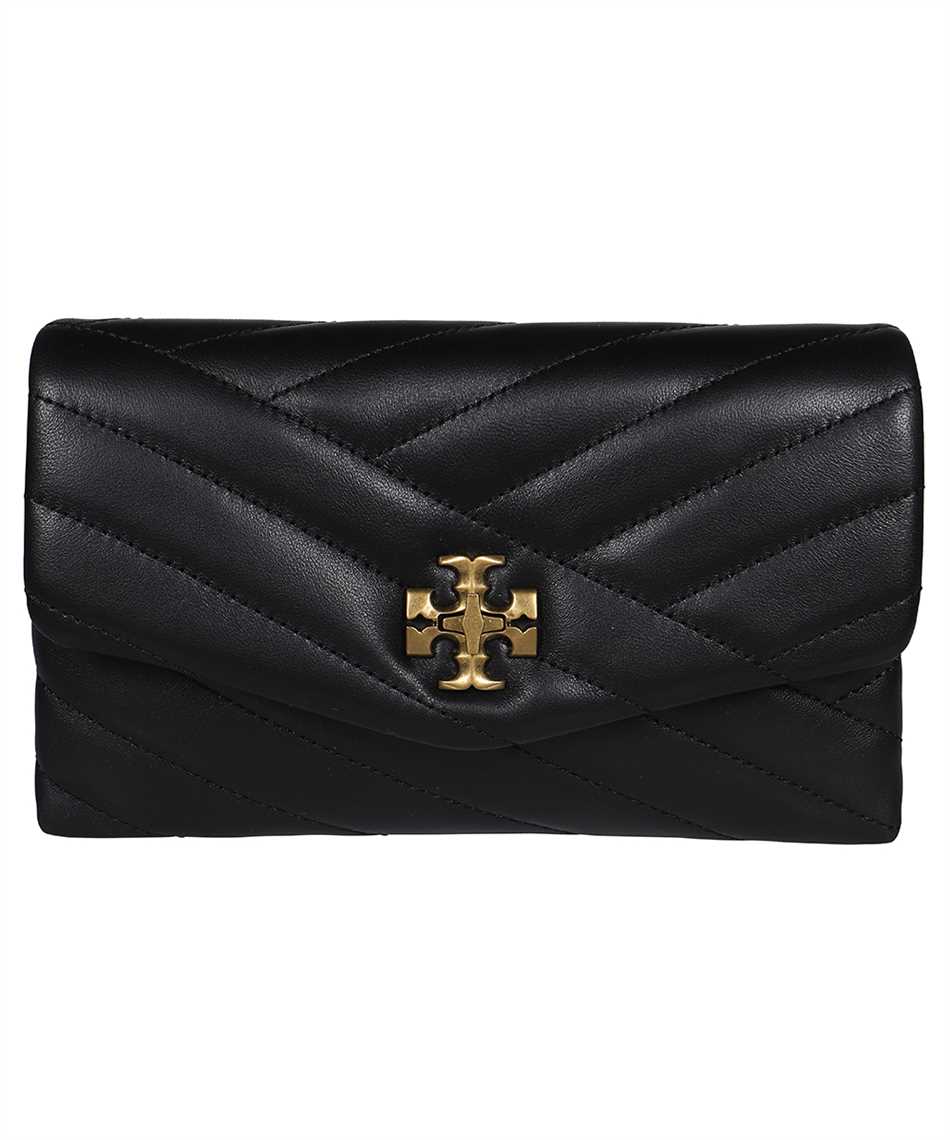 kira chevron chain wallet black
