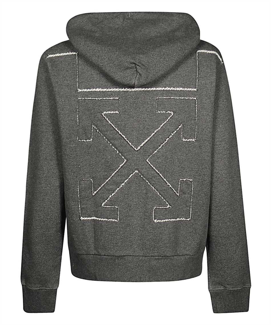 Off White OMBE001R20D25032 ARROW BASIC LOGO Hoodie Grey