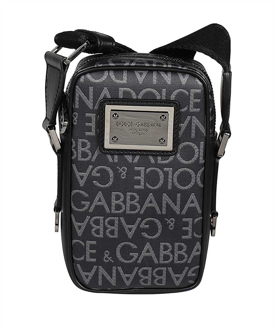 Dolce & Gabbana Black Messenger Men Shoulder Borse Leather Bag