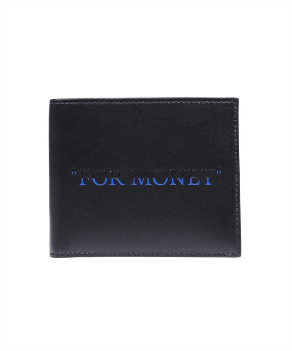 Off-White Black Quote Bookish Zipped Card Holder