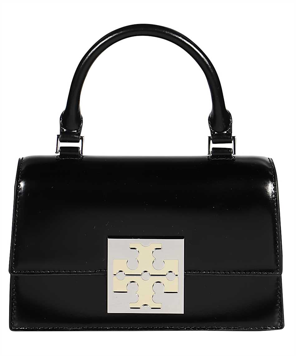 Tory Burch Handtasche Bon Bon Spazzolato Mini Top-Handle Bag 148865 Schwarz