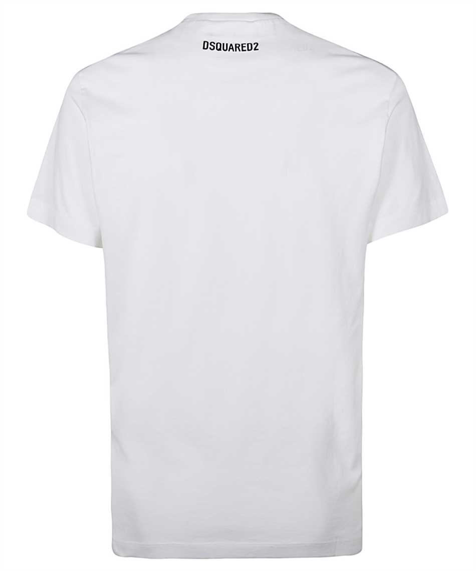 Dsquared2 S74gd0786 S22844 Dsq2 Big Leaf T Shirt White