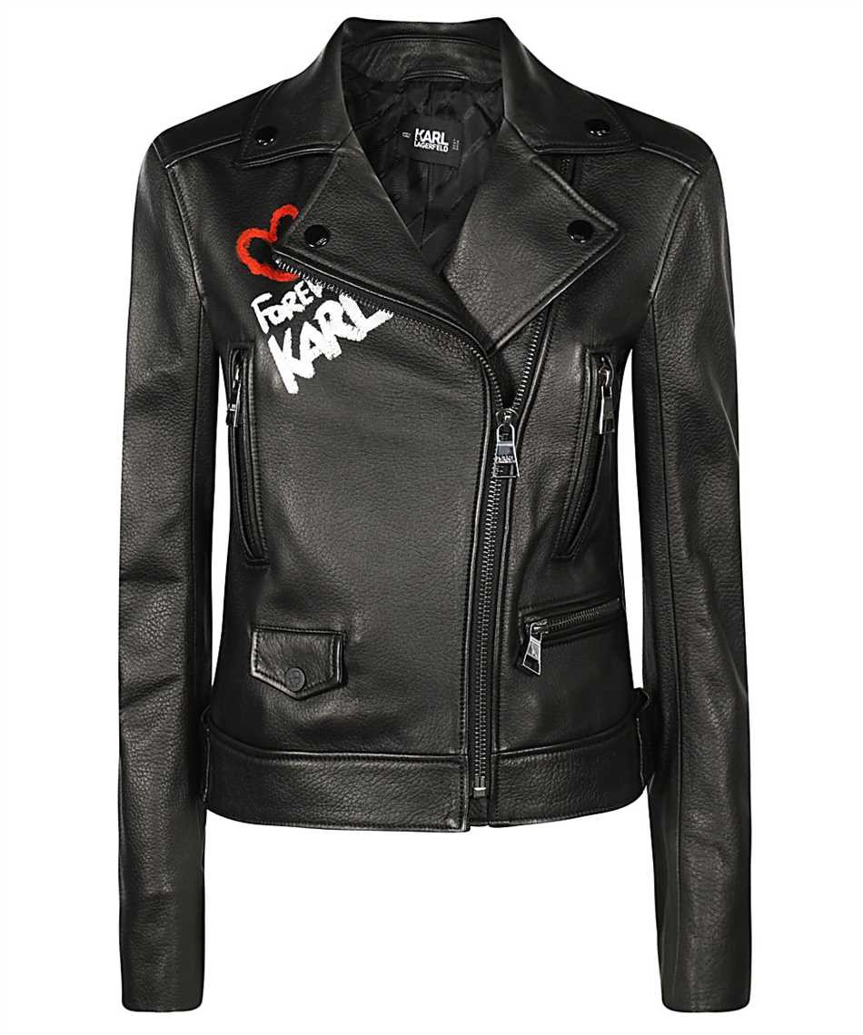 Forever karl leather jacket Clearance
