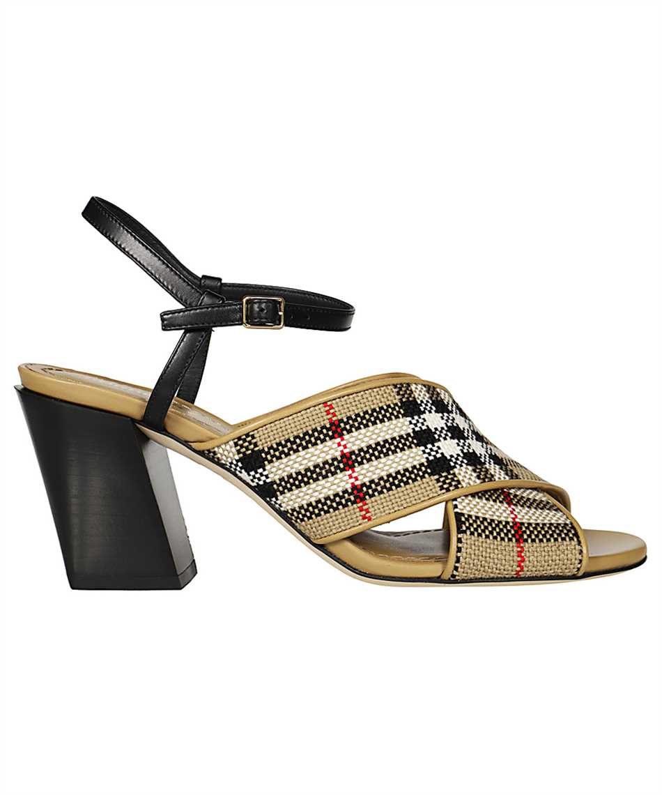 burberry block heel sandals