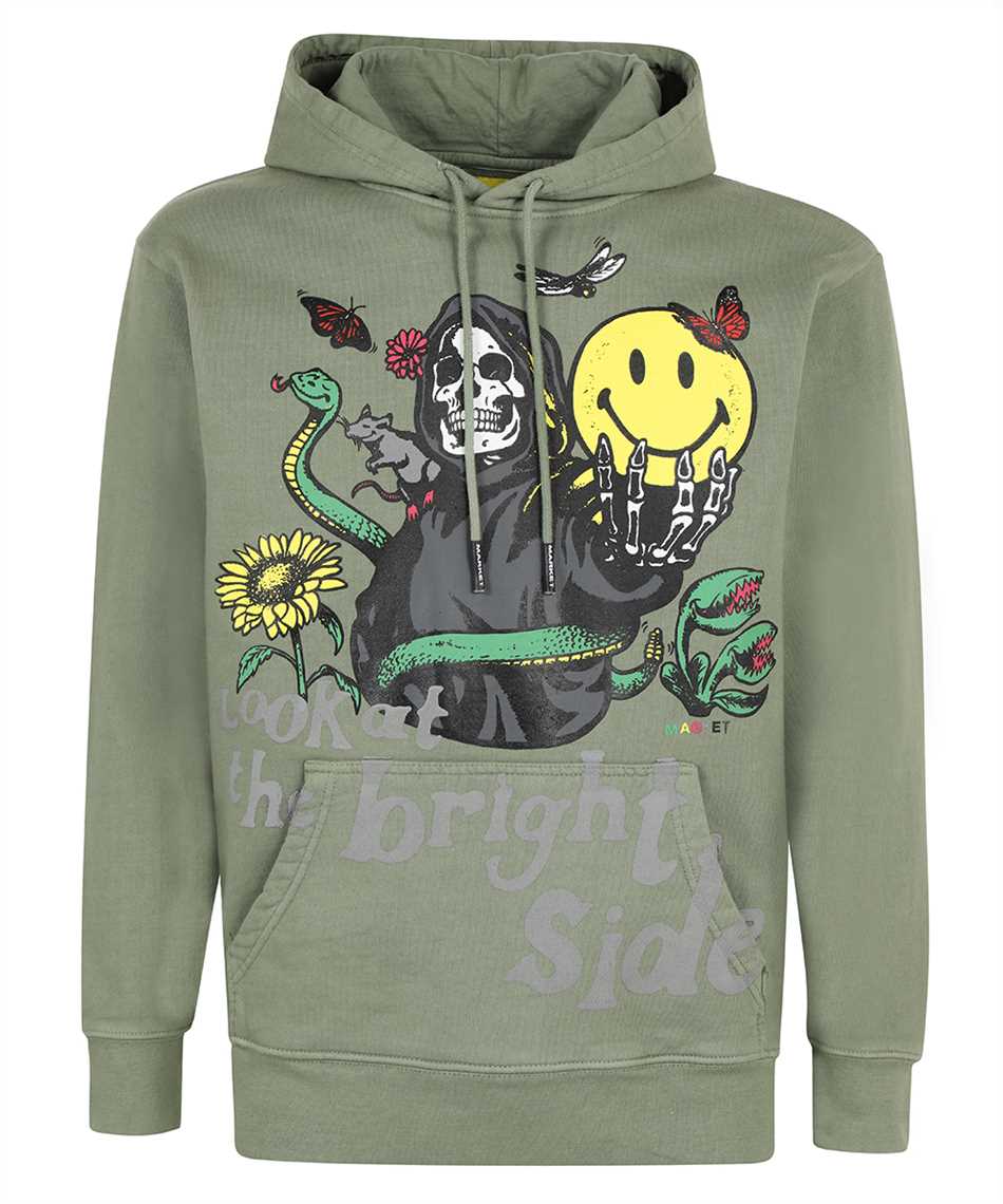Market 397000331 SMILEY LOOK AT THE BRIGHT SIDE Hoodie 1