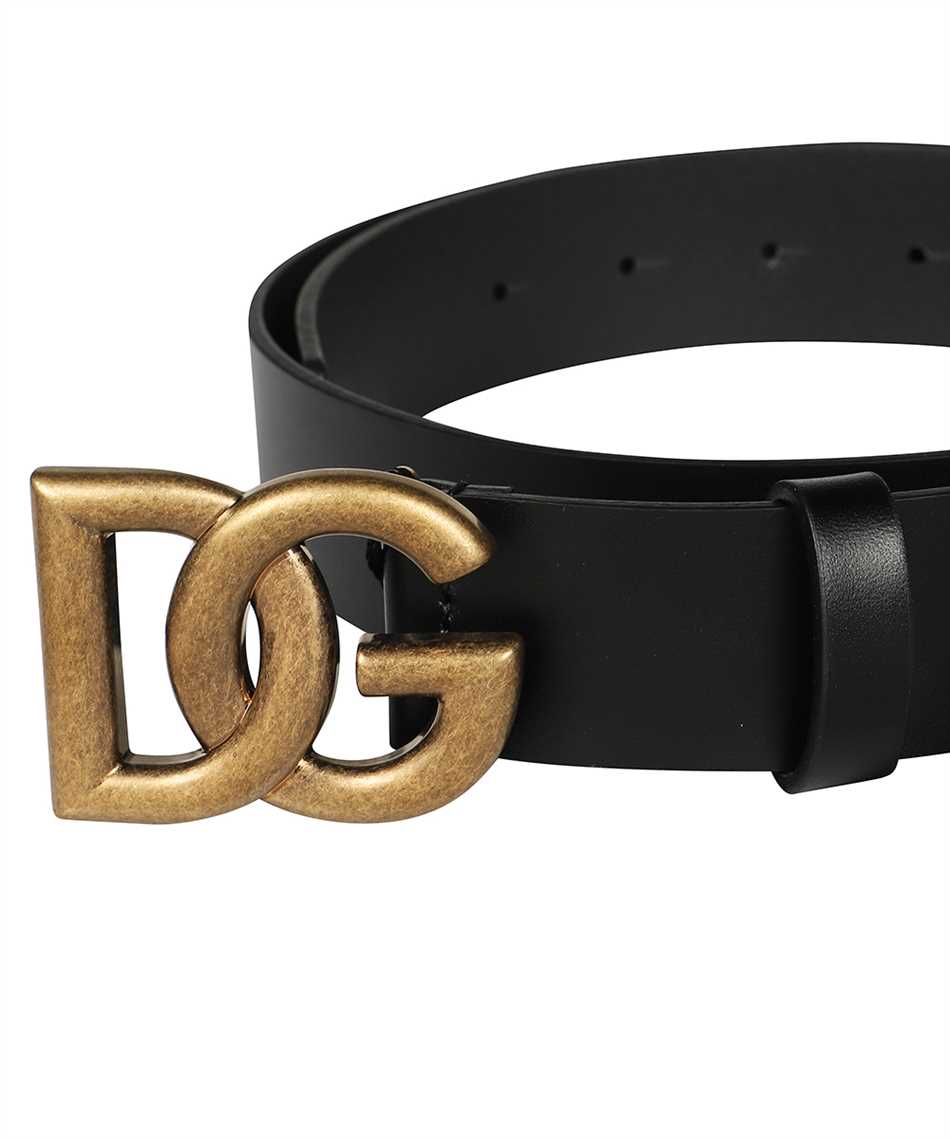 Dolce & Gabbana BC4644 AX622 LOGO BUCKLE Belt Black