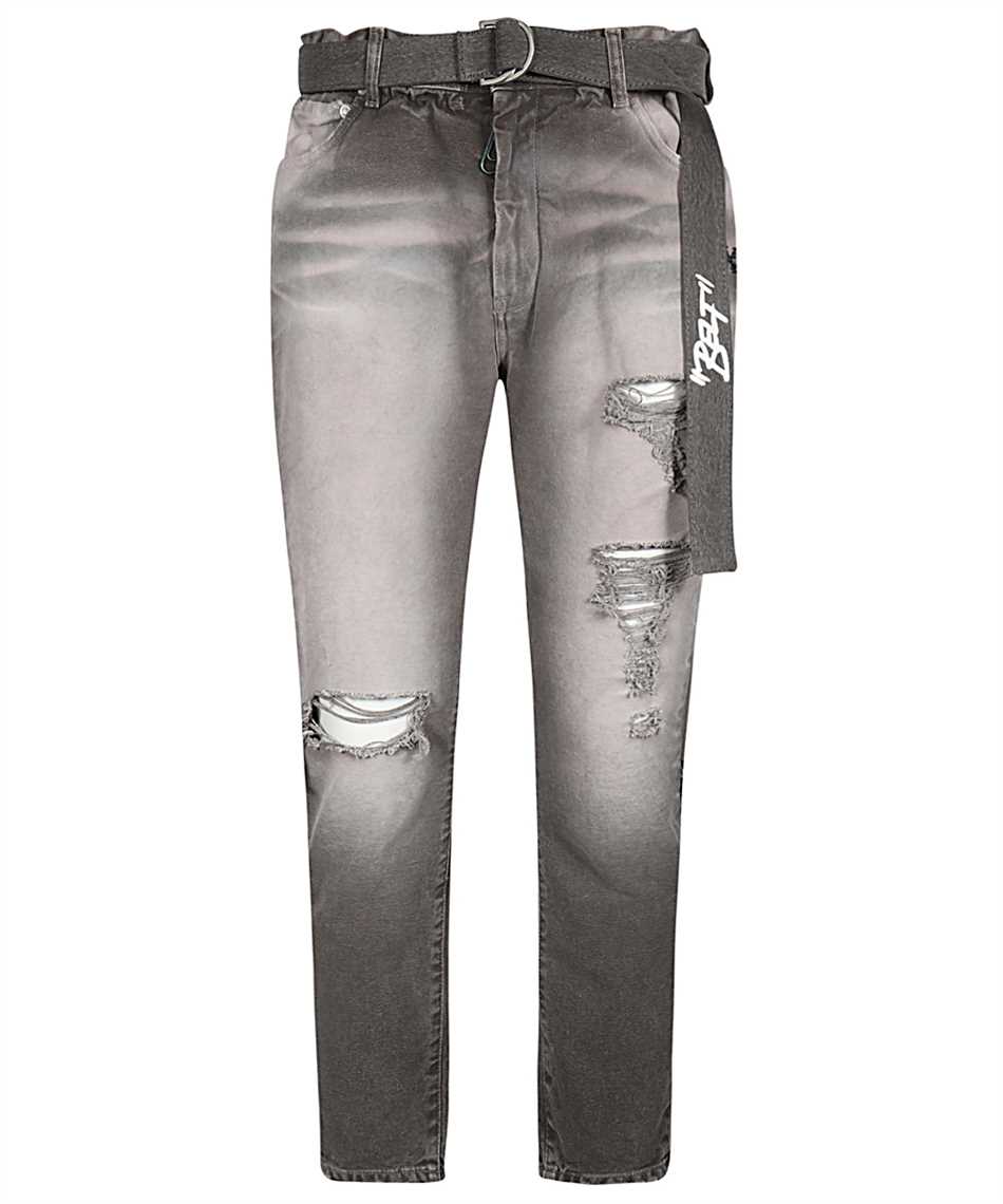 off white low crotch jeans