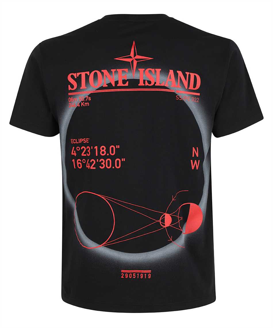 Stone Island 2NS97 30/1 COTTON JERSEY 'SOLAR ECLIPSE THREE' PRINT_GARMENT DYED T-shirt 2