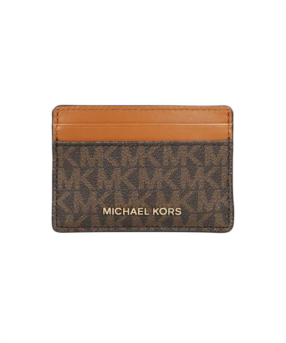 Michael Kors Jet Set Porta carte di credito pelle di vacchetta grana nero -  34F9GF6D7L-001 | wardow.com