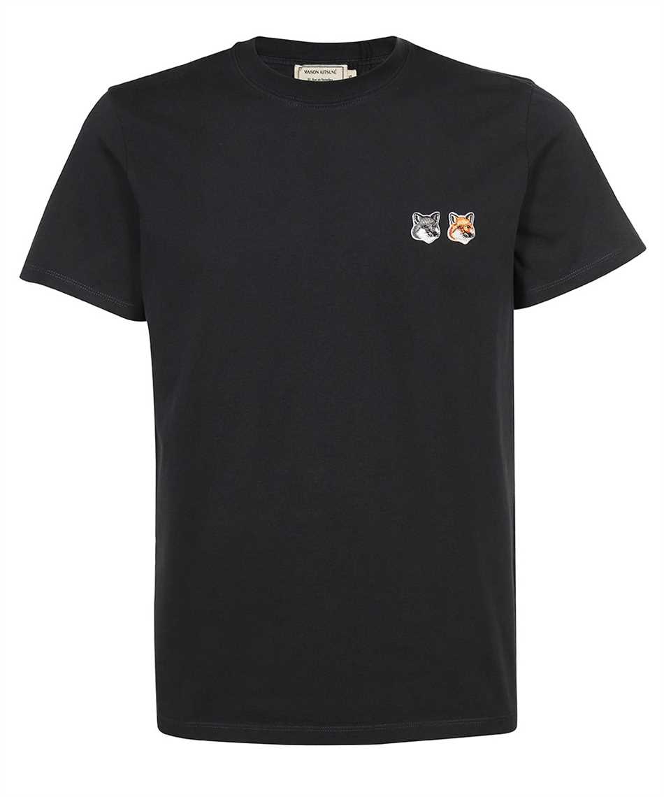 Maison Kitsune BU00103KJ0008 DOUBLE FOX HEAD PATCH T-shirt Grey