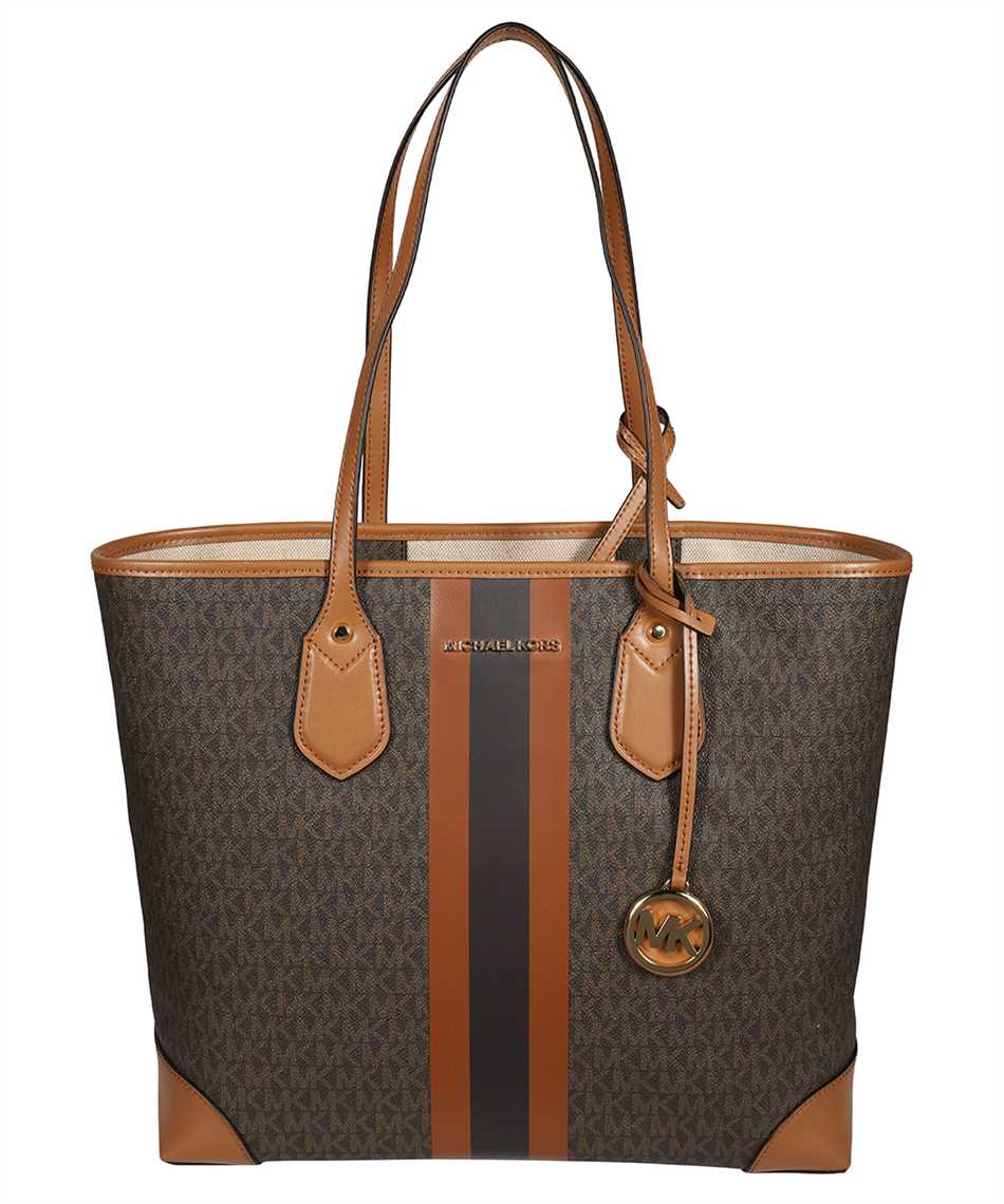 michael kors eva stripe tote