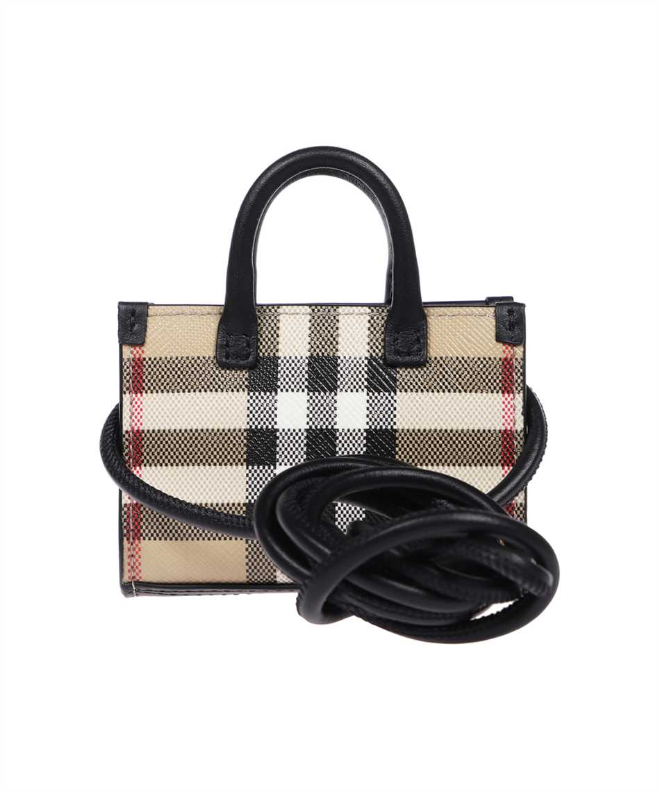 Burberry Micro Check Leather Backpack